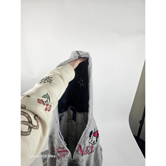 MICKEY MOUSE & MINNIE, Fleece Full Zip,  Split hood/Donald & Goofy, Disney szL - Picture 9 of 11